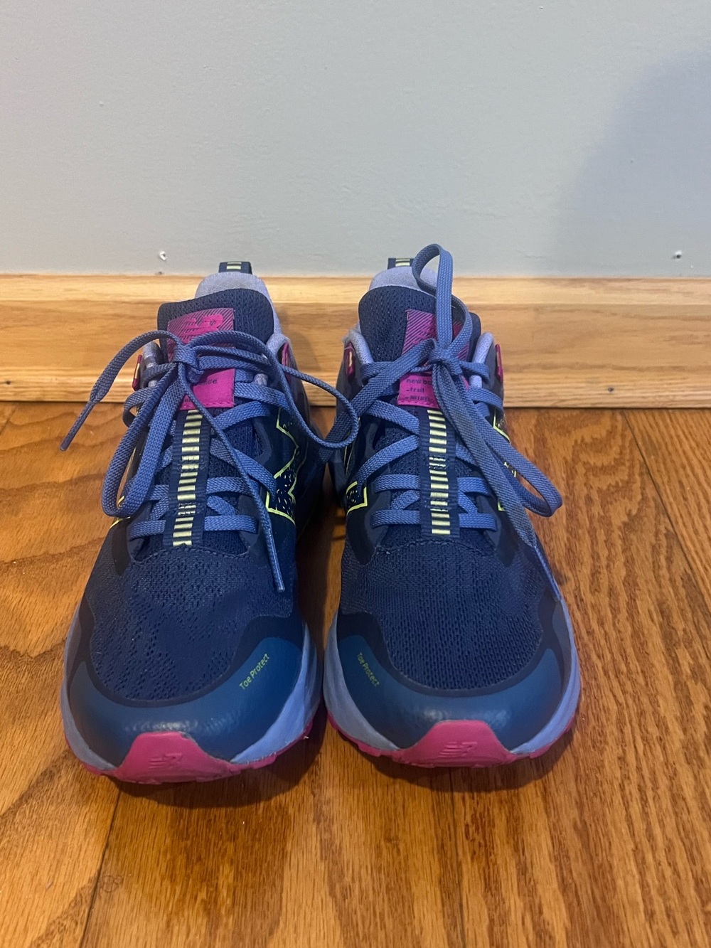 New Balance Women's Navy with Pink & Lime Athletic Running Shoes